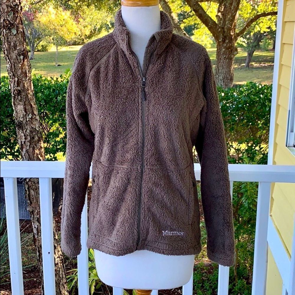 Marmot Fleece Deep Pile Sherpa Zip Front Jacket